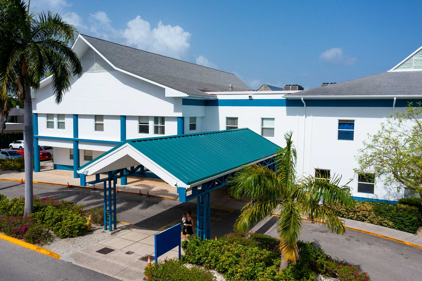 HSA George Town Hospital Aerial Drone Front